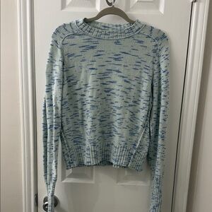J. Crew Light Blue Patterned Sweater
